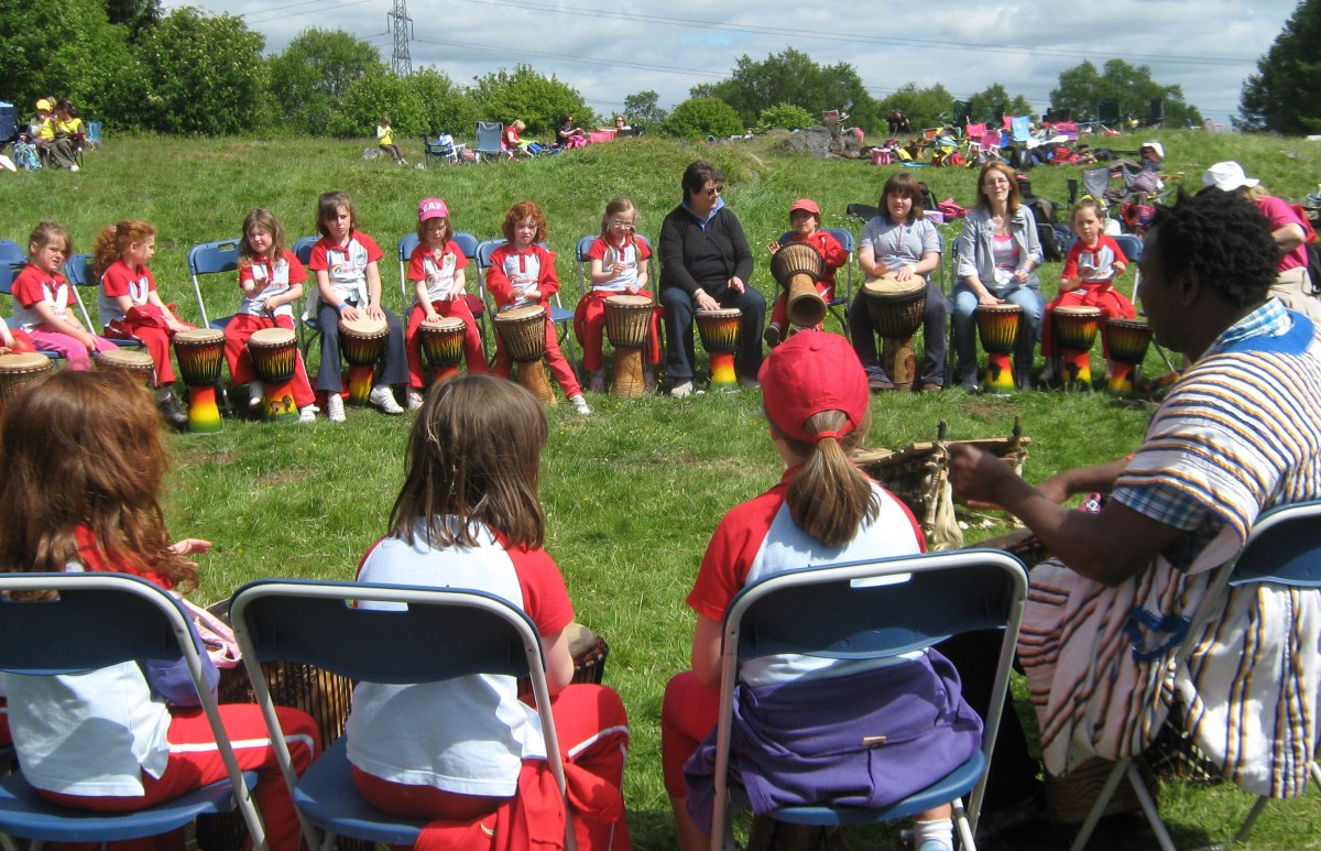 African drumming for community events