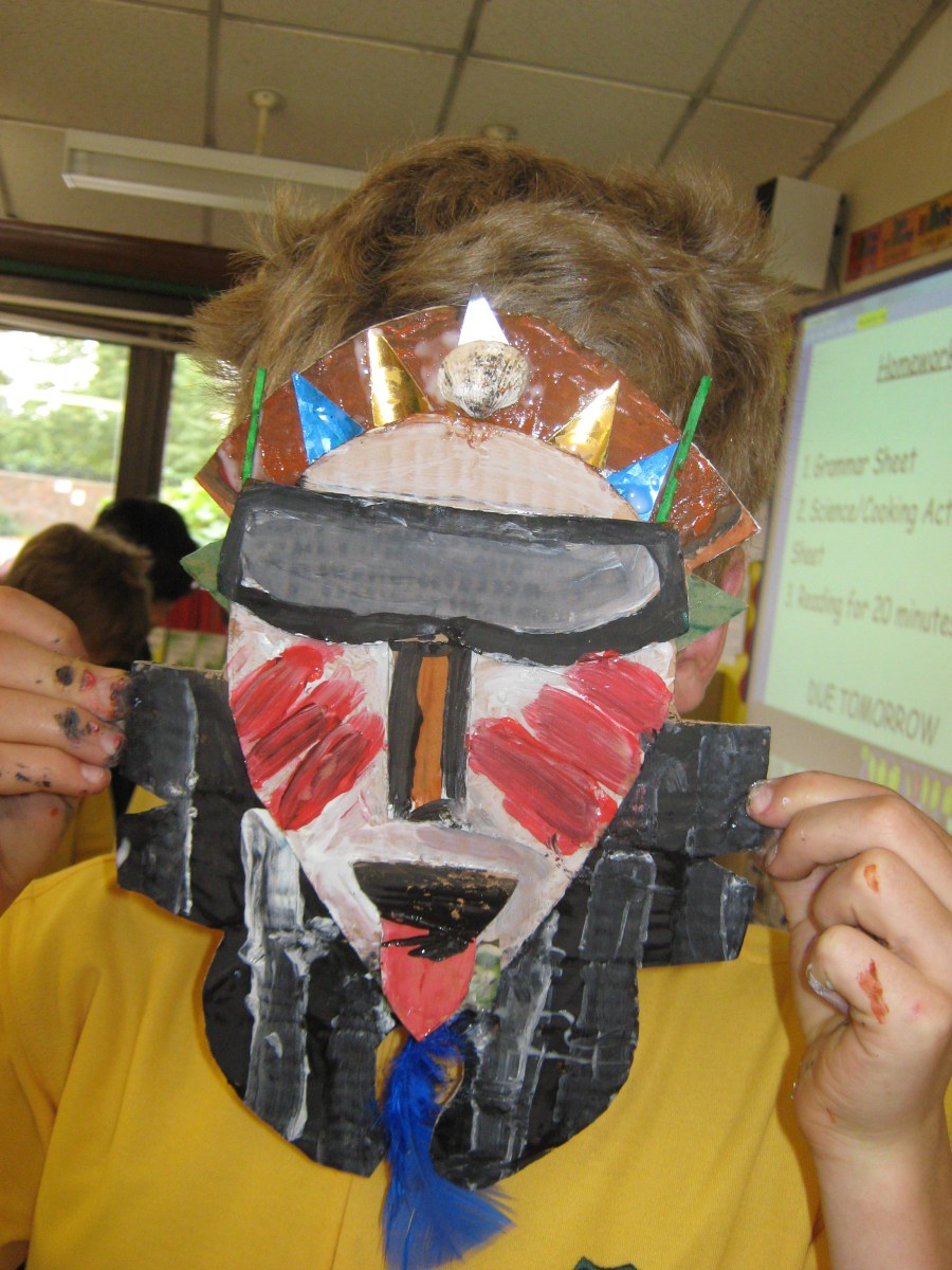 African mask making