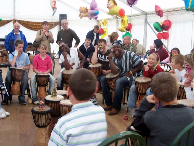 African drumming for birthday, stag and hen parties.